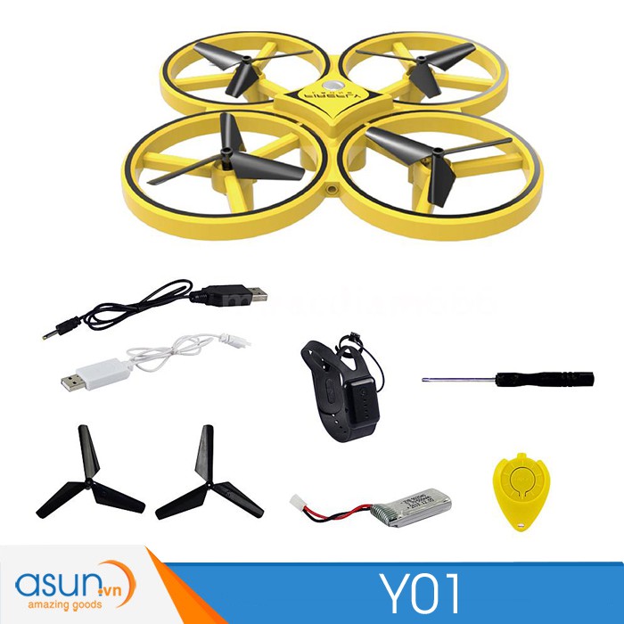 Máy Bay Drone Y01 Điều khiển cảm biến Y01Quad và theo cử chỉ tay gía rẻ ZF04