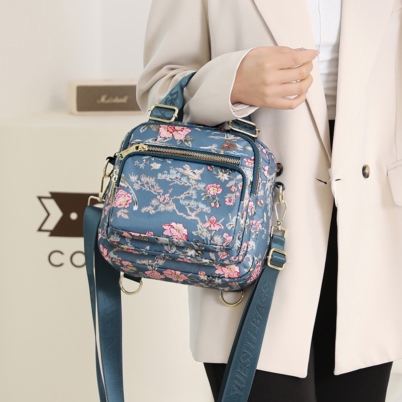 Túi Đeo Chéo Vai Bằng Nylon Cỡ Lớn In Họa Tiết Hàng Mới Phong Cách Đơn Giản Cho Nữ
