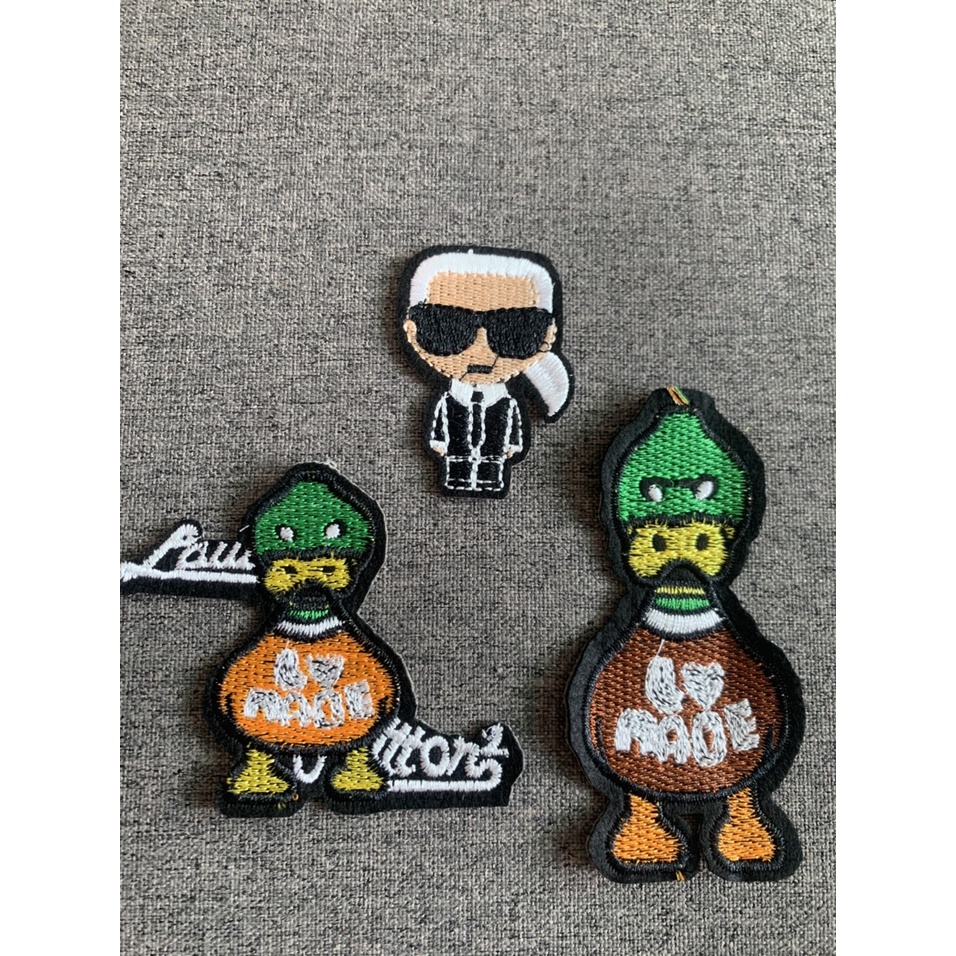 Logo thêu vịt xanh