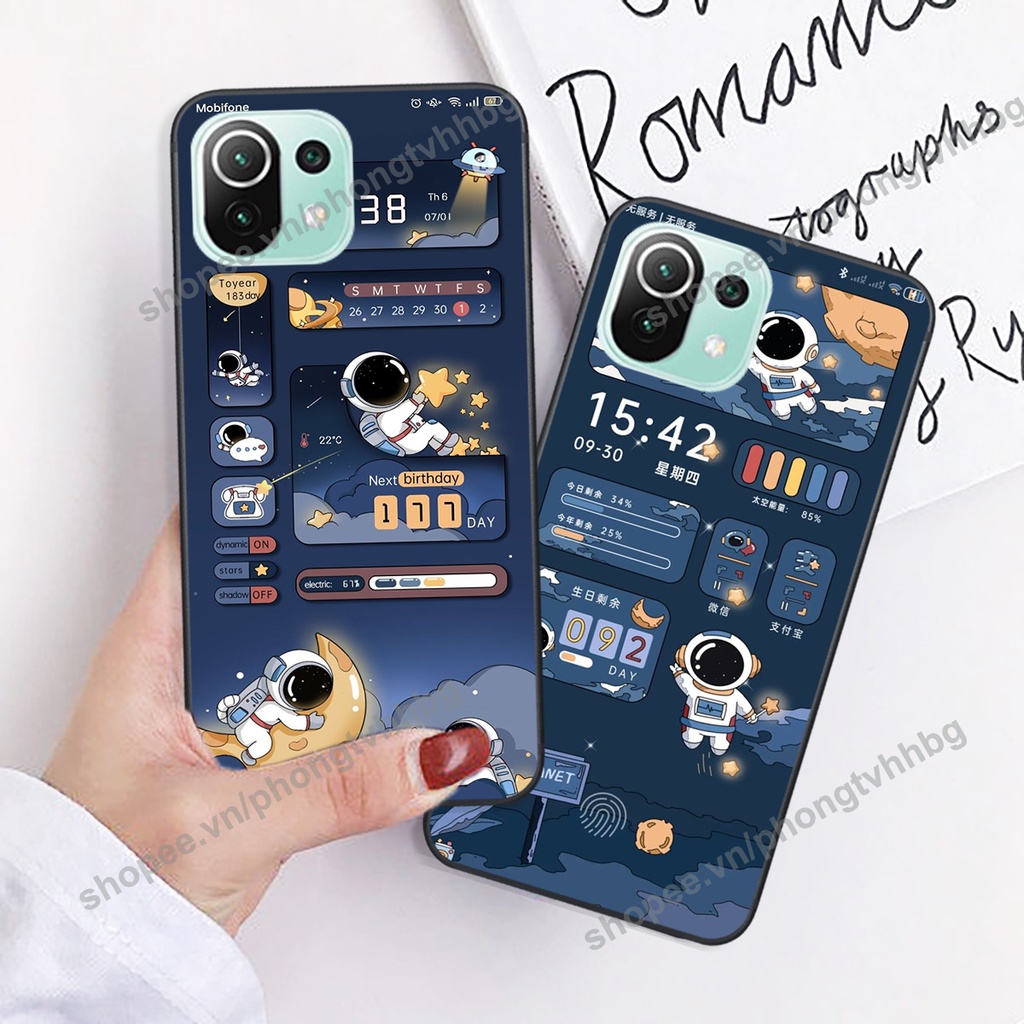 Ốp lưng Xiaomi Mi 11 / Mi 11 Lite 5g / Mi 11 Lite 5g NE phi hành gia hoạt hình 3D cute giá rẻ