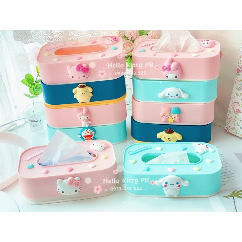 Hộp đựng khăn giấy Hello Kitty - Doraemon Doremon