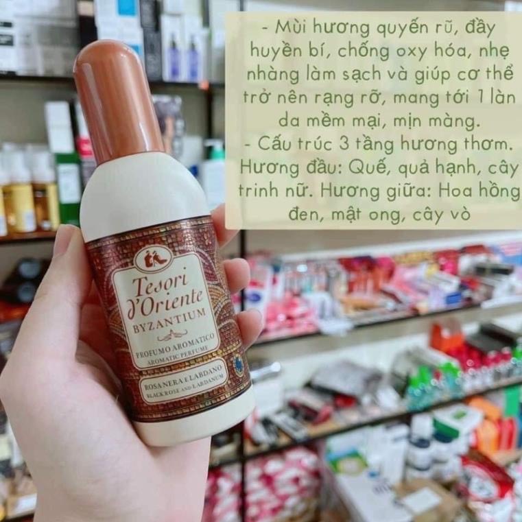 [HOT] Xịt Thơm Toàn Thân Body Dưỡng Ẩm Cơ Thể Tesori d'Oriente Hoa sen 100ml | BigBuy360 - bigbuy360.vn