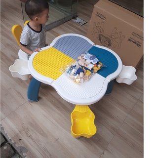 (có sẵn) lắp ghép mô hình Bộ bàn ghế đa năng Wangao 8710 cho bé thỏa sức vui chơi và học tập