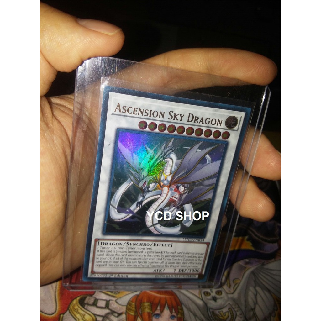 Thẻ bài Yugioh chính hãng Ascension Sky Dragon - Ultra Rare
