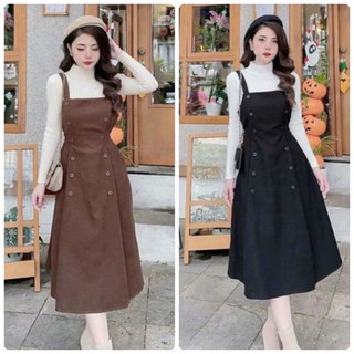 SET ÁO KÈM ĐẦM YẾM NÚT