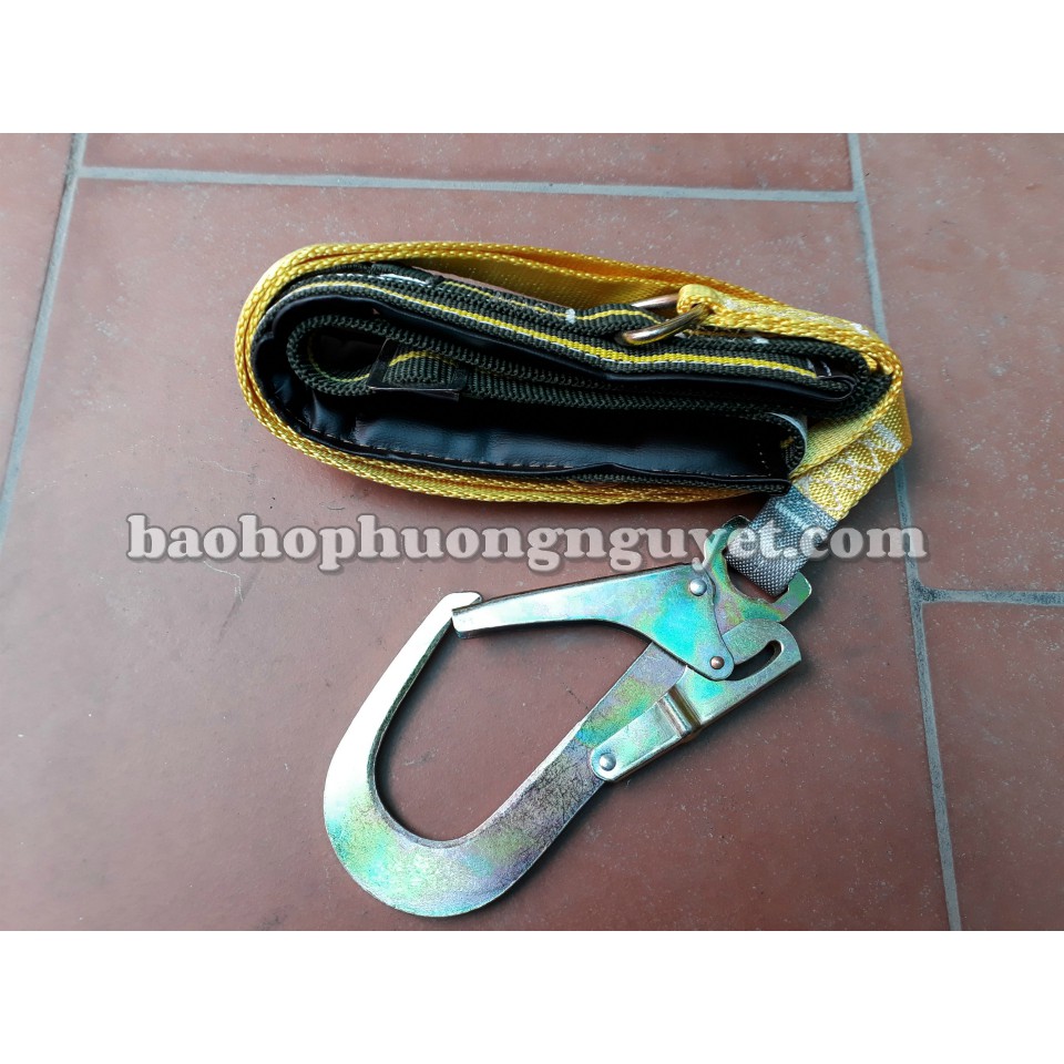 Dây đai an toàn bán thân móc to A2 Sợi Polyester độ bền cao, móc thép hợp kim