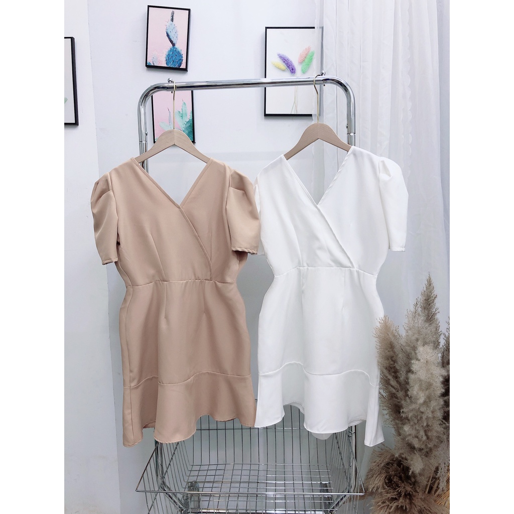 ĐẦM CHÉO NGỰC ĐUÔI CÁ BIGSIZE D750 ❤ FREESHIP ❤ HÌNH THẬT 100% SHOP TỰ CHỤP