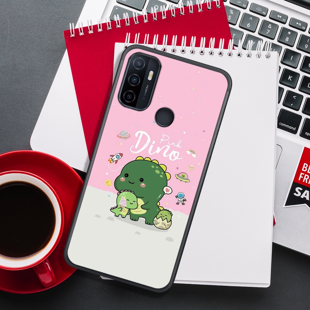 [HOT]ỐP OPPO A15 - A52 - A53 - A92 , IN HÌNH KHỦNG LONG CHIBI SIÊU DỄ THƯƠNG.