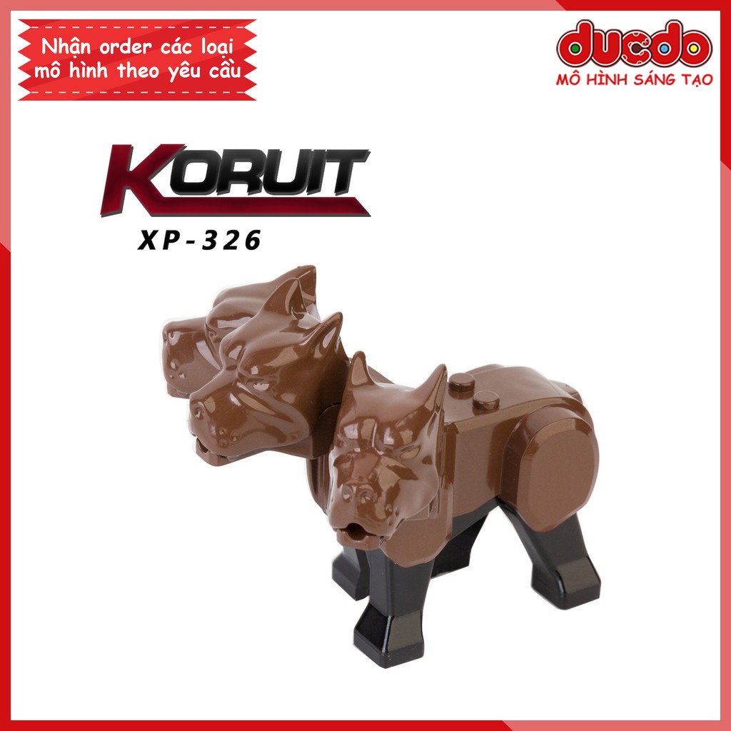 Bigfig chó 3 đầu Cerberus cai quản địa ngục - Đồ chơi Lắp ghép Xếp hình Mini Minifigures Big Fig Koruit XP326  KT