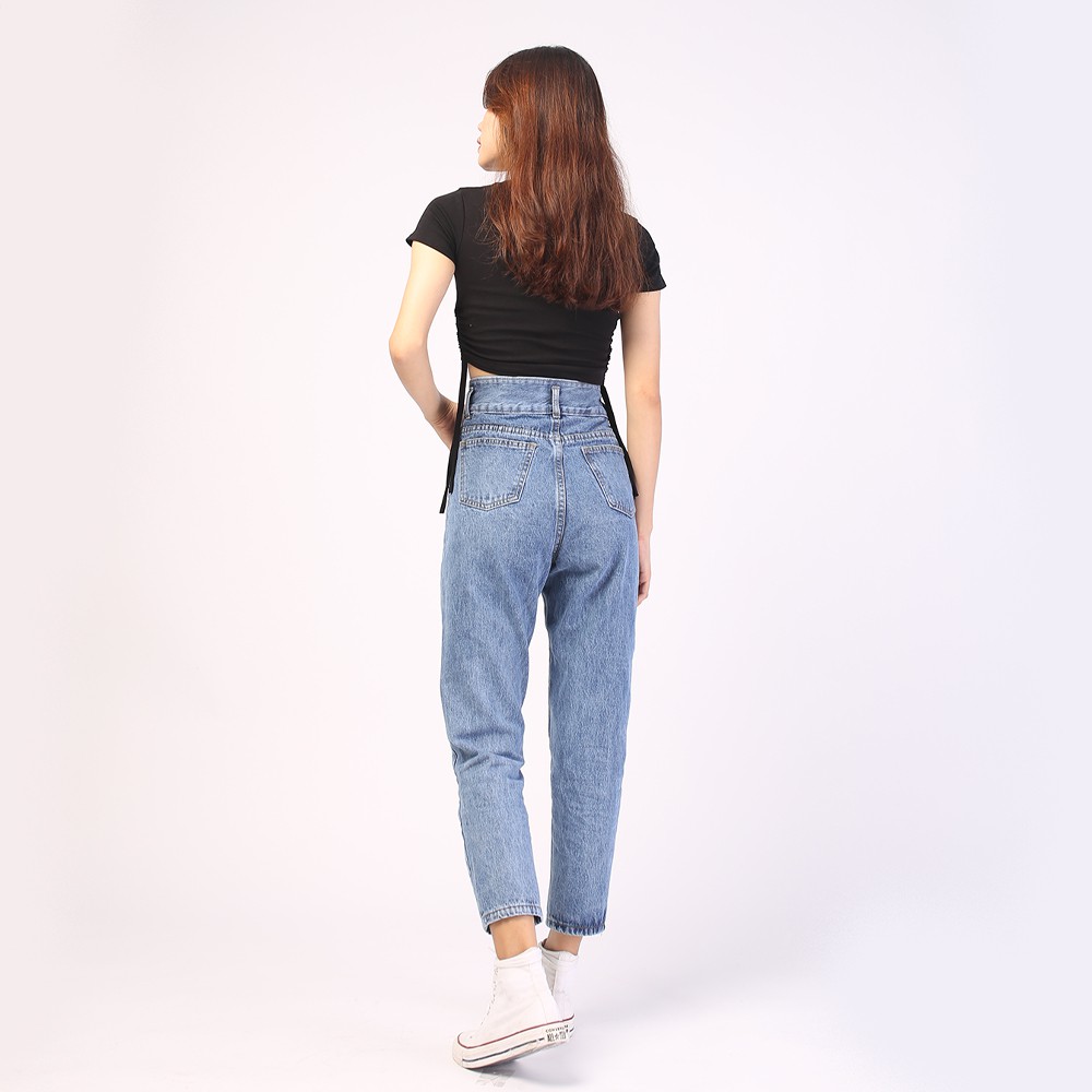 Quần baggy jeans nữ SAIGONJEAN form rộng 2 bách nhọn QD015 – quần bò nữ ulzzang