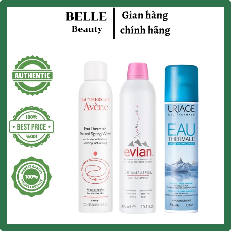 Xịt khoáng Avene/Evian/Uriage chính hãng