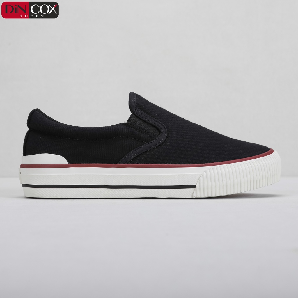 Giày Sneaker Vải Unisex DINCOX D22 Đơn Giản Thoải Mái Black