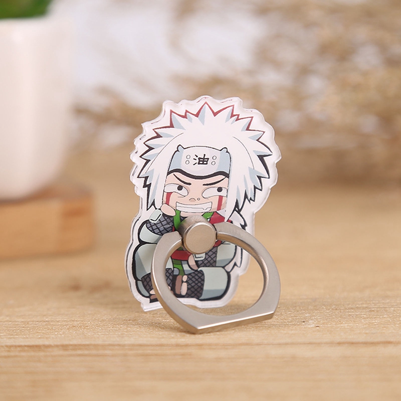 Anime Naruto Ninja Konoha Uchiha Sasuke Phone Holder Stand With Metal Ring