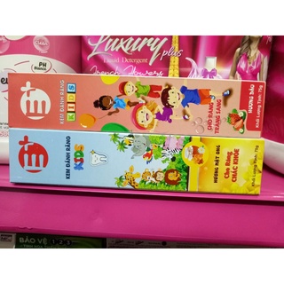 Kem đánh răng trẻ em size nhỏ tiện lợi mang du lịch combo