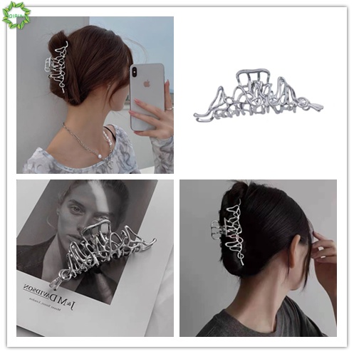 Kẹp tóc kim loại thiết kế đơn giản phong cách cổ điển