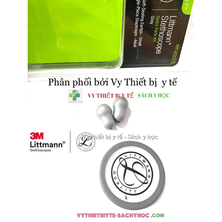 Phụ kiện tai nghe Master Classic II - Xám 40023 (màng liền ron và 2 núm) - Thương hiệu Littmann 3M