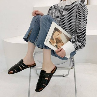 Dép Nữ Mũi Vuông Thời Trang Retro