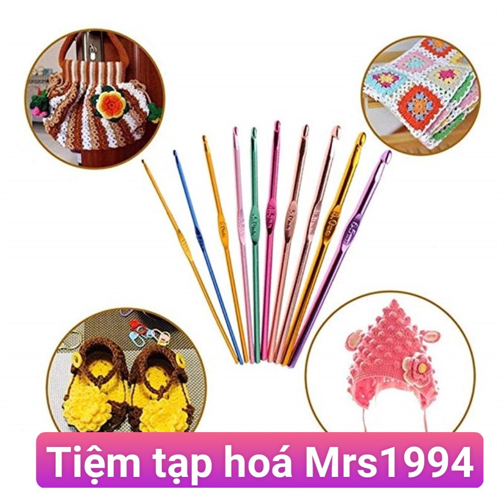 HỘP THIẾC 14 KIM MÓC ĐẦY ĐỦ DỤNG CỤ NHƯ HÌNH CHO NGƯỜI MỚI BẮT ĐẦU LÀM QUEN LEN SỢI