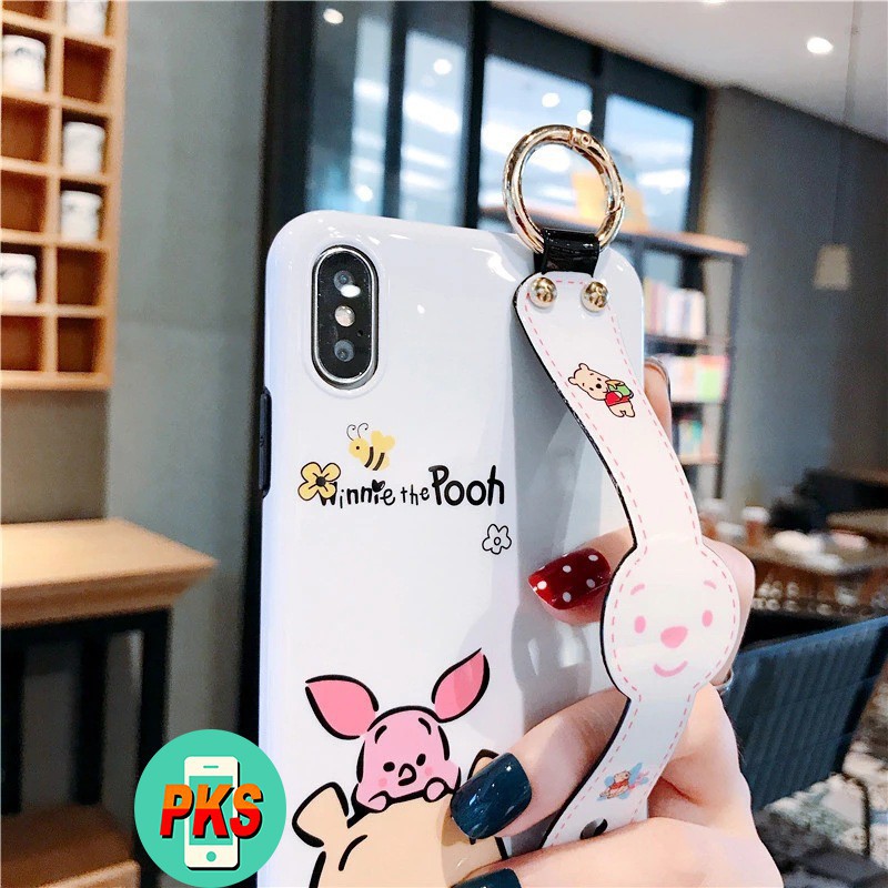 Ốp Iring Dẻo Có Móc Tay Kiêm Giá Đỡ Điện Thoại Gấu Pooh - Lợn Piglet - Iphone (6_Pro  max) | BigBuy360 - bigbuy360.vn