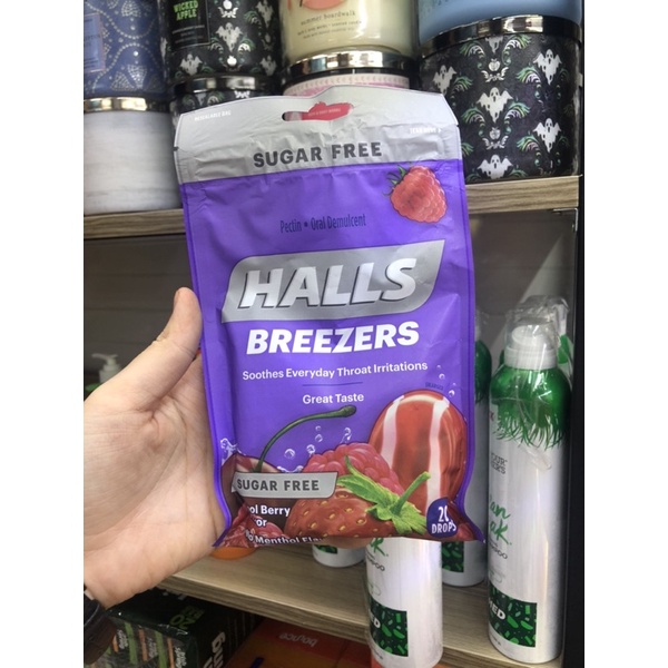 Kẹo HALLS ngậm giảm đau họng và ho đủ vị