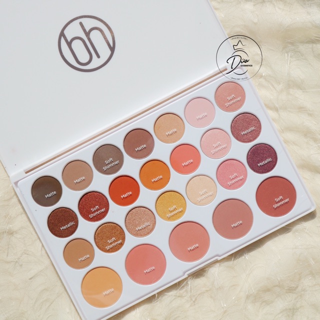 [ĐỦ BILL] BẢNG PHẤN BH COSMETICS NOUVEAU NEUTRALS 26 COLOR SHADOW & BLUSH PALETTE | BigBuy360 - bigbuy360.vn