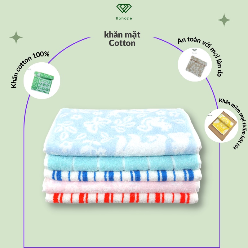 Khăn tắm nhỏ cottton hàn quốc songwol cao cấp khăn gội cotton cao cấp đủ màu sắc họa tiết sang đẹp kích thước 34x82cm
