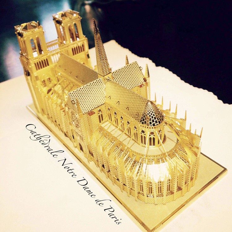 Mô hình thép 3D tự ráp Piececool nhà thờ đức bà Paris
