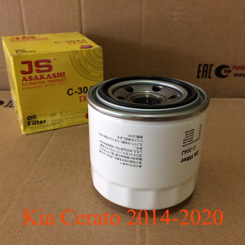 Lọc nhớt Kia Cerato 2014, 2015, 2016, 2017, 2018, 2019, 2020 26300-35503 hàng Nhật C304J