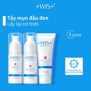 Bộ mỹ phẩm loại bỏ mụn đầu đen 3 món WIS làm sạch thu nhỏ lỗ chân lông làm săn chắc phù hợp với mọi loại da