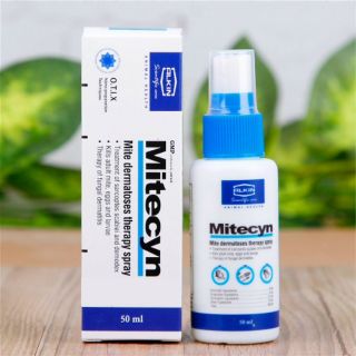 Thuốc trị viêm da, nấm, ghẻ, ve rận cho chó mèo Alkin Mitecyn 50ml - Thuốc chính hãng.