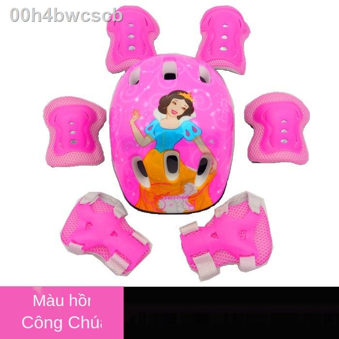 ☋Nam, nữ, bộ đồ bảo hộ mũ hiểm xe đạp trẻ em, giày trượt scooter, miếng đệm đầu gối và vệ tay cho người patin an toàn
