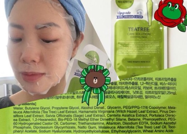 [Set 7m] Mặt nạ Mediheal Teatree Healing solution Essential Mask giúp ngăn ngừa và giảm mụn