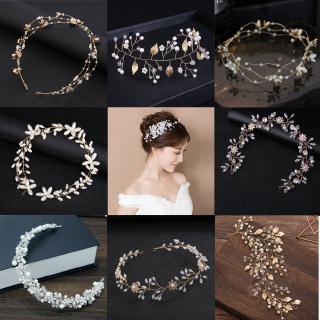 HOBBYIN Băng Đô Cài Tóc Đính Đá Lấp Lánh Thời Trang Cho Nữ