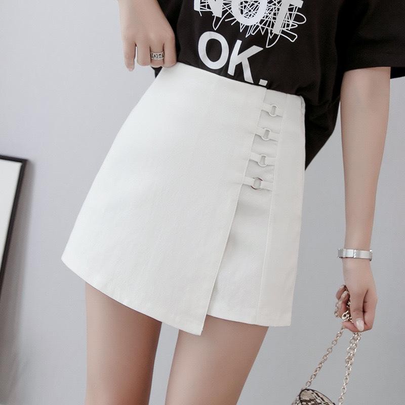 Quần váy 4 khuyên cạp cao cho nữ - SLIKY (4 móc) | BigBuy360 - bigbuy360.vn