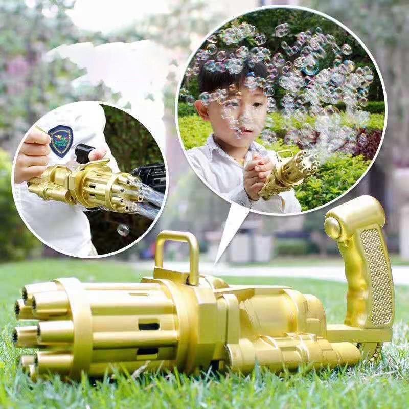 ☃™◐Người nổi tiếng mạng Douyin, cùng loại súng bắn bong bóng Gatling, máy tạo sạc tự động, đồ chơi trẻ em nước đậm