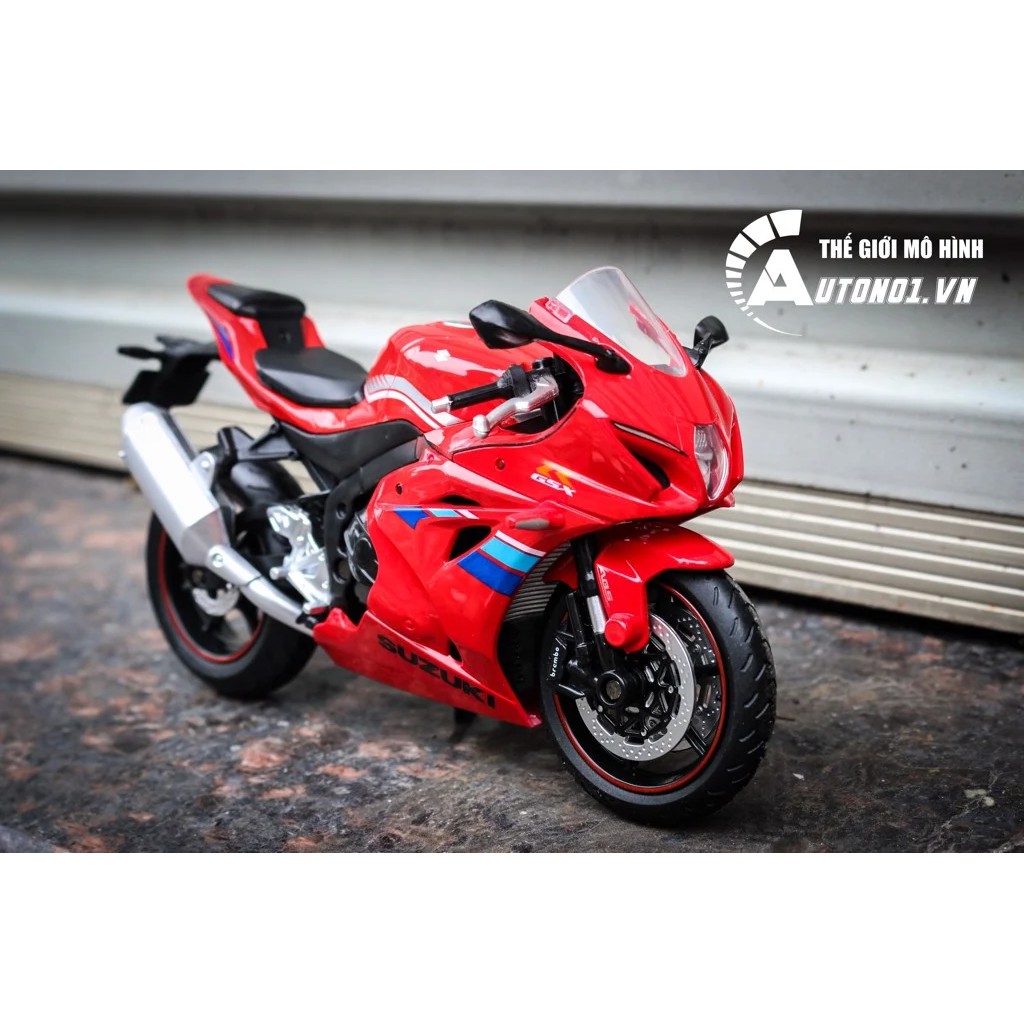 MÔ HÌNH XE SUZUKI GSX-R1000 RED 1:12 MSZ 7209