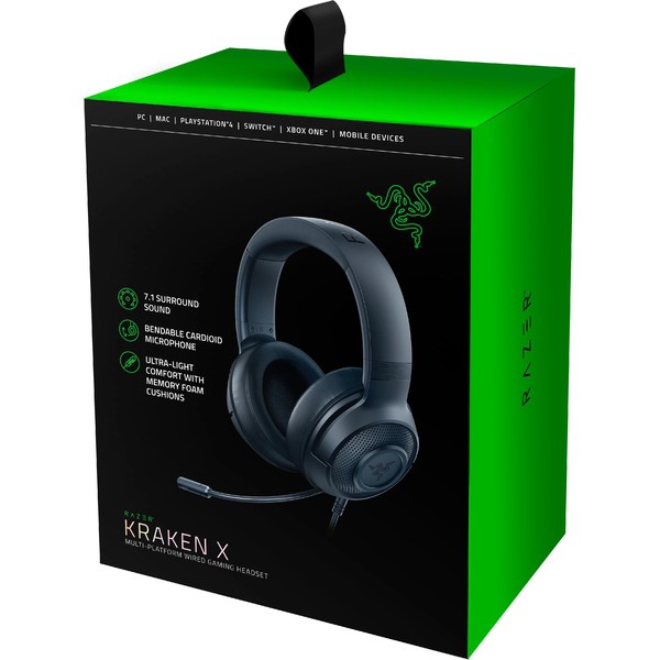 Tai Nghe Razer Kraken X Black – Multi-Platform RZ04-02890100-R3M1 - Hàng Chính Hãng