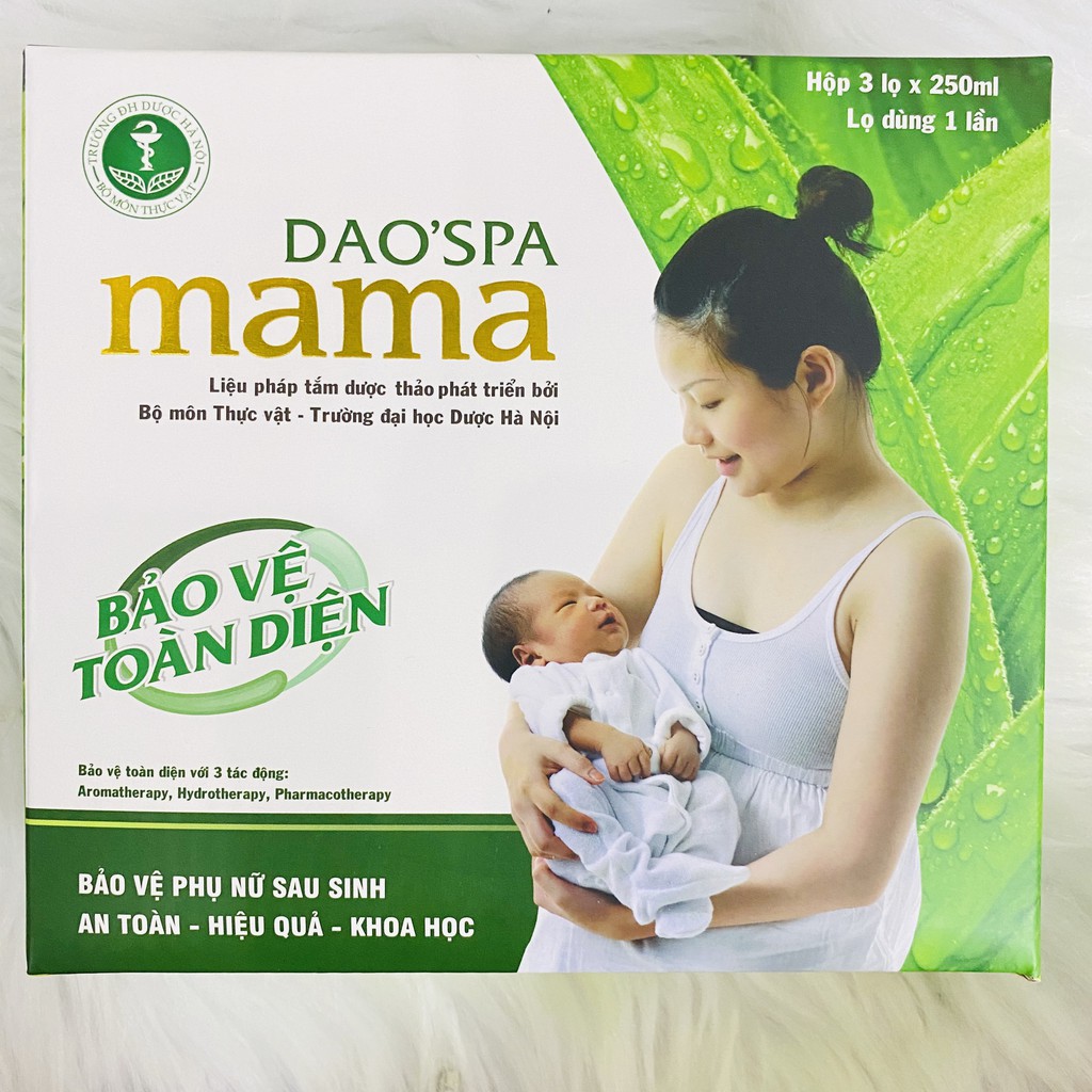 [GIÁ TỐT] Combo 3 chai Nước tắm Dao Spa Mama