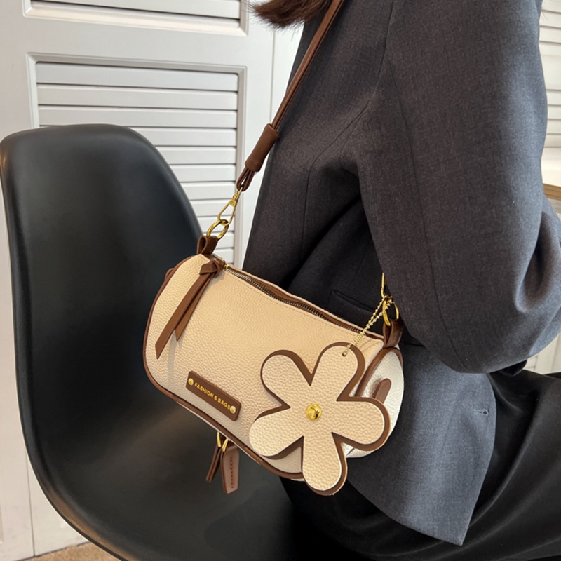 IELGY Túi Đeo Chéo Hình Trụ Thời Trang Sang Trọng Cho Nữ