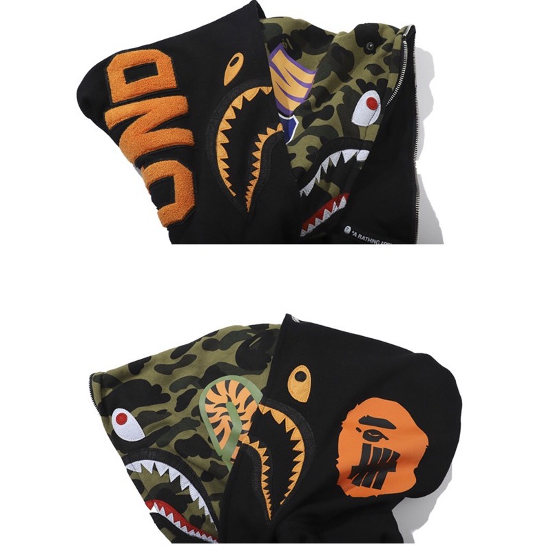 Áo khoác bape camo 2 mũ /jacket bape camo bản 2019