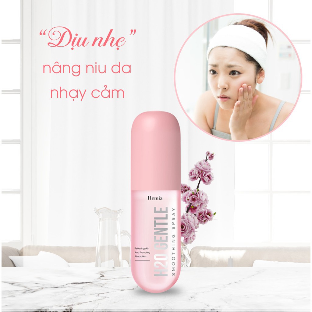 Xịt khoáng Hemia Hàn Quốc căng bóng DNA cá tầm H20 gentle cấp ẩm, làm dịu da, bảo vệ lớp trang điểm .. | BigBuy360 - bigbuy360.vn