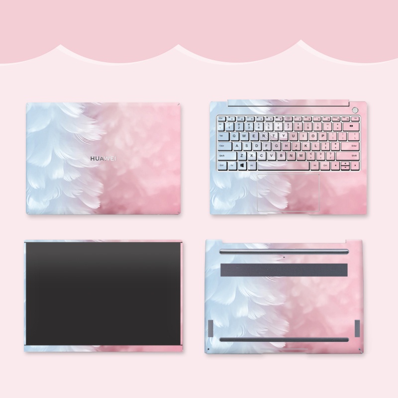 Skin Laptop Màu Hồng miếng dán laptop - decor cho laptop - skin là decal 3m USA