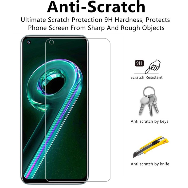 Kính Cường Lực Bảo Vệ Màn Hình Cho Realme 9i 8i 8 9 Pro Plus Narzo 50 50A Prime Realme C33 C30 C35