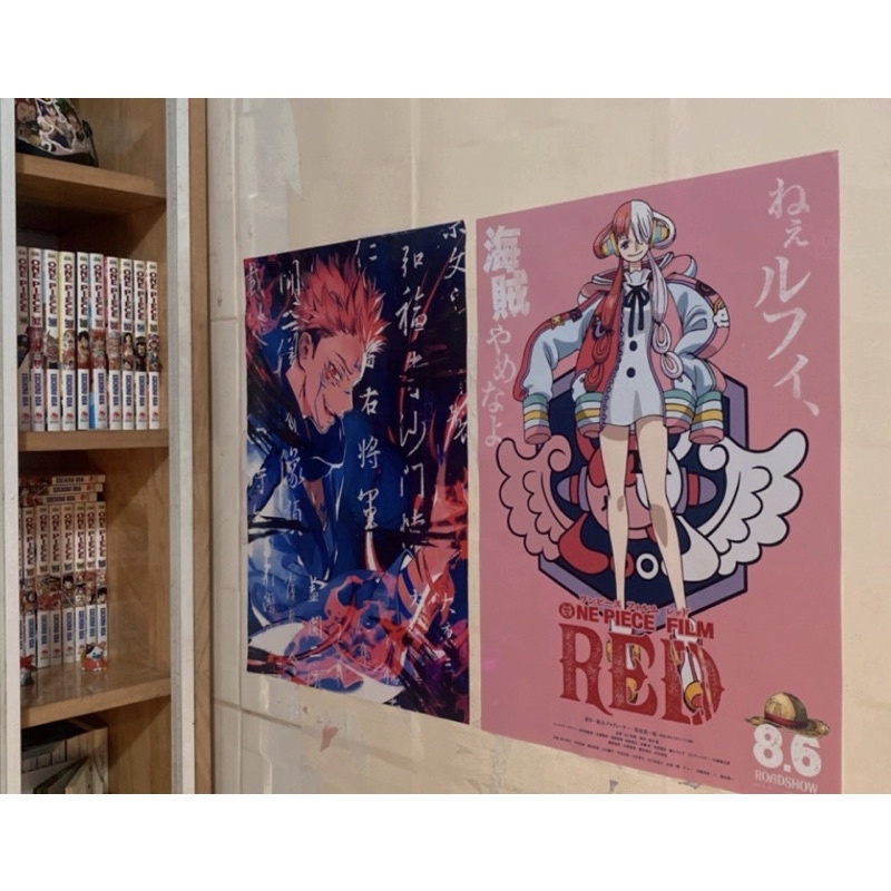POSTER ONE PIECE GIẤY DECAL BÓNG CÓ MẶT KEO