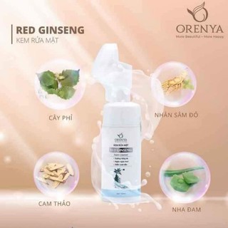 Kem rửa mặt nhân sâm đỏ hàn quốc Orenya