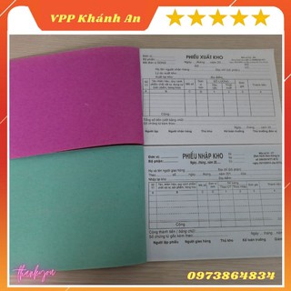 Phiếu xuất kho/nhập kho 1 liên A5 -2 quyển
