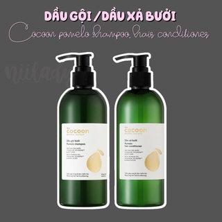 (HSD 31/8/2025) Dầu gội dầu xả bưởi Cocoon Pomelo Shampoo, Pomelo Hair Conditioner