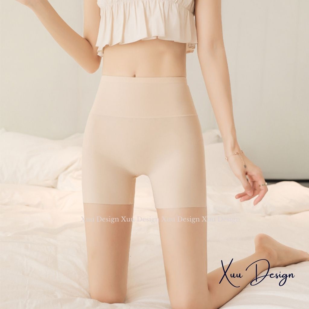 Quần mặc váy vải su lạnh co dãn, cạp cao không lộ bụng không lộ viền WeXuu - QV03