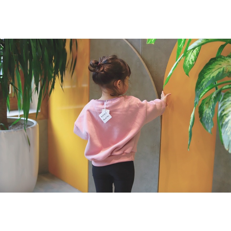 Áo nỉ thu đông hoodie dài tay BATALA KIDS in hoạ tiết bánh kem phong cách Hàn quốc cho bé gái