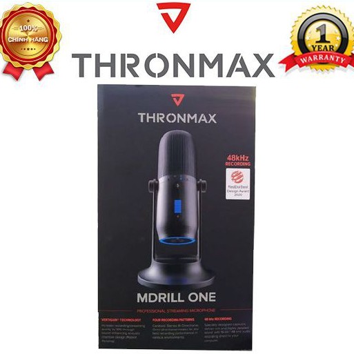 Thronmax MDrill One M2 Microphone – Jet Black, 48kHz, 16bit